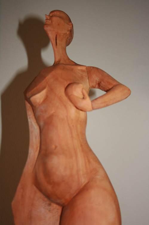Holzskulptur Frauenkörper
